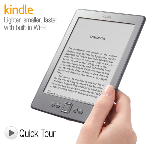 Kindle e-Reader with Wi-Fi homepage image Kindle